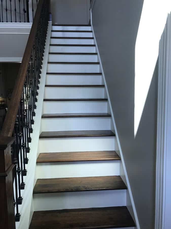 stain for stair railing