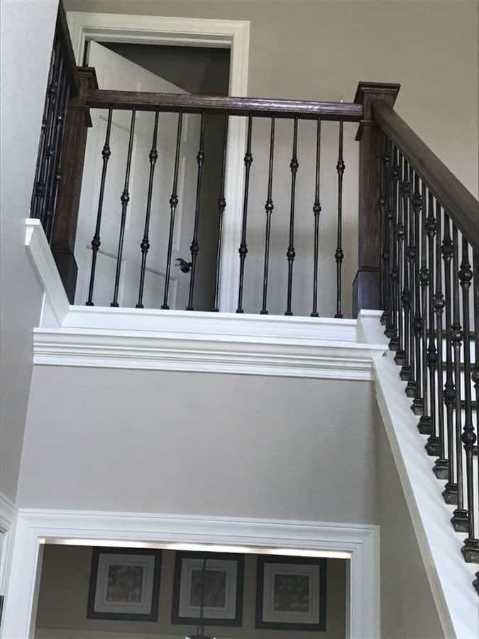 interior painting and wood railing stain