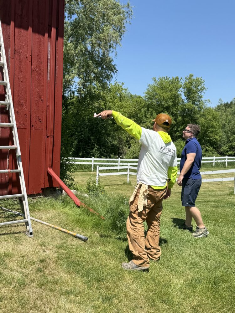 Dan Brooks Empire Painting owner on a job location