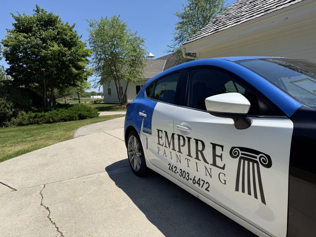 Empire Painting vehicle at a local job site