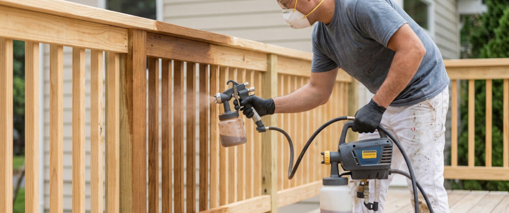 Exterior wood staining by Empire Painting