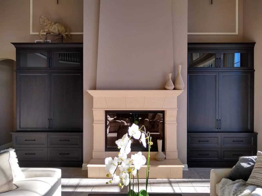 Finished living room interior painting project in Delafield by Empire Painting