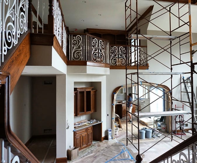 Interior painting living room project by Empire Painting