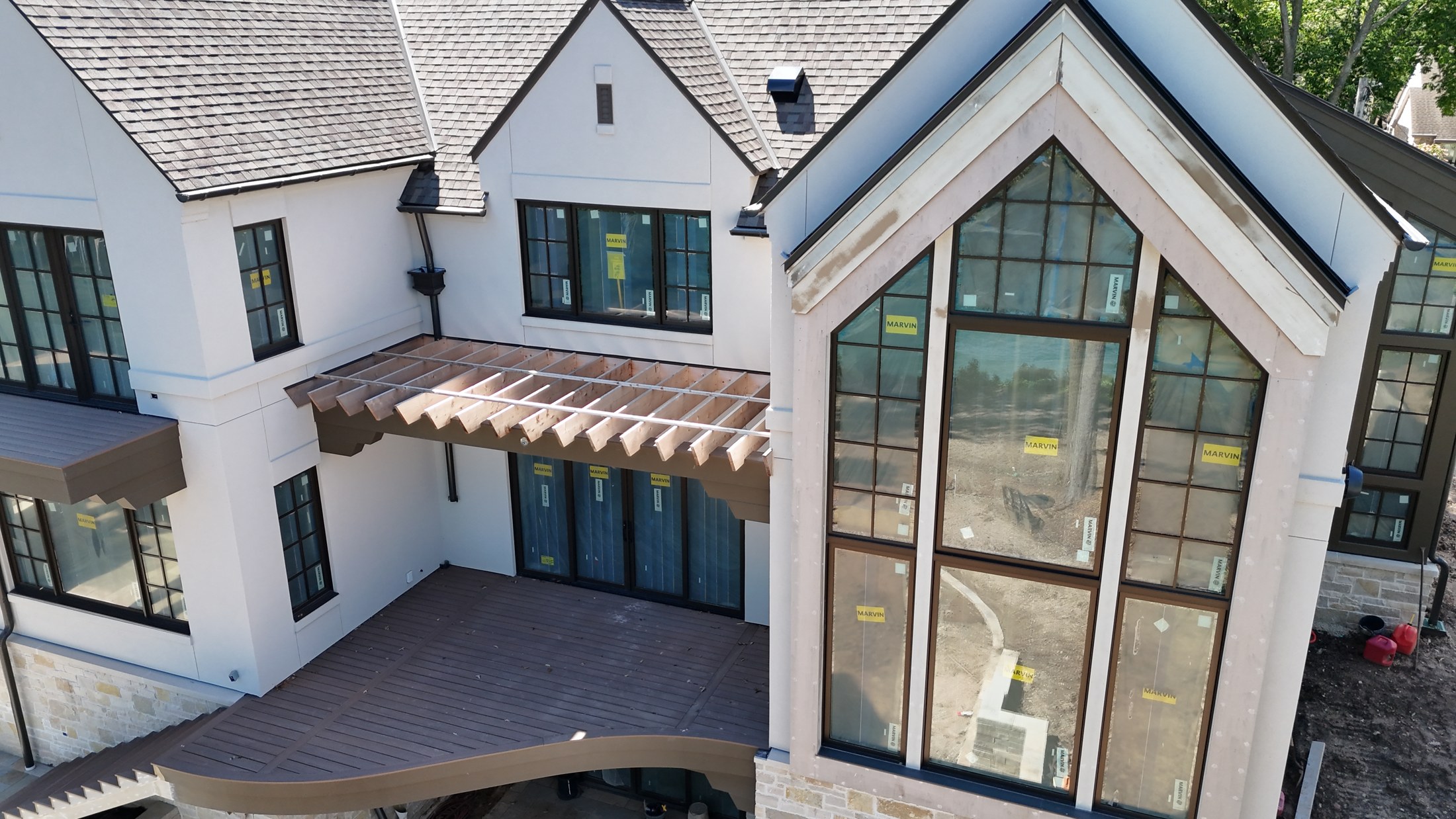 Exterior painting details at a Whitefish Bay interior and exterior remodel