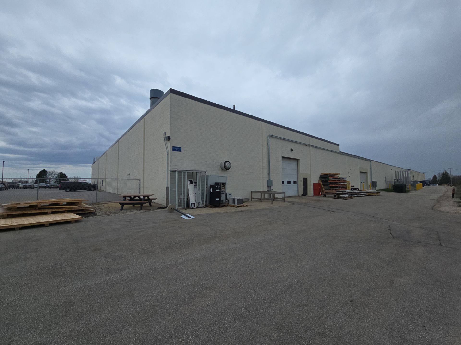 Franklin industrial building with light masonry walls and loading doors