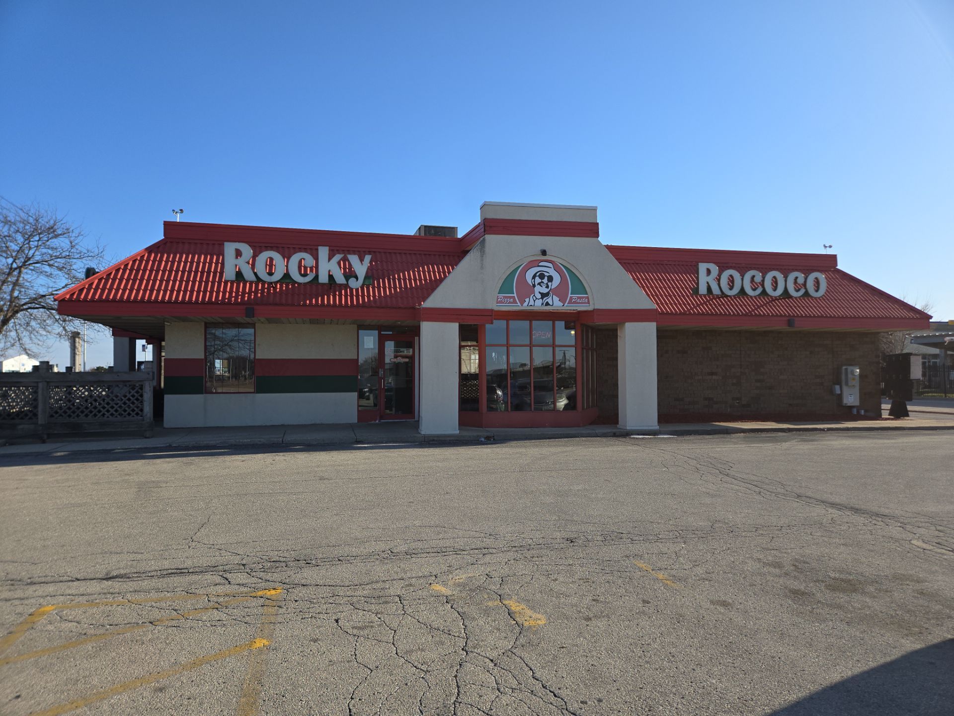 Restaurant interior at Rocky Rococo