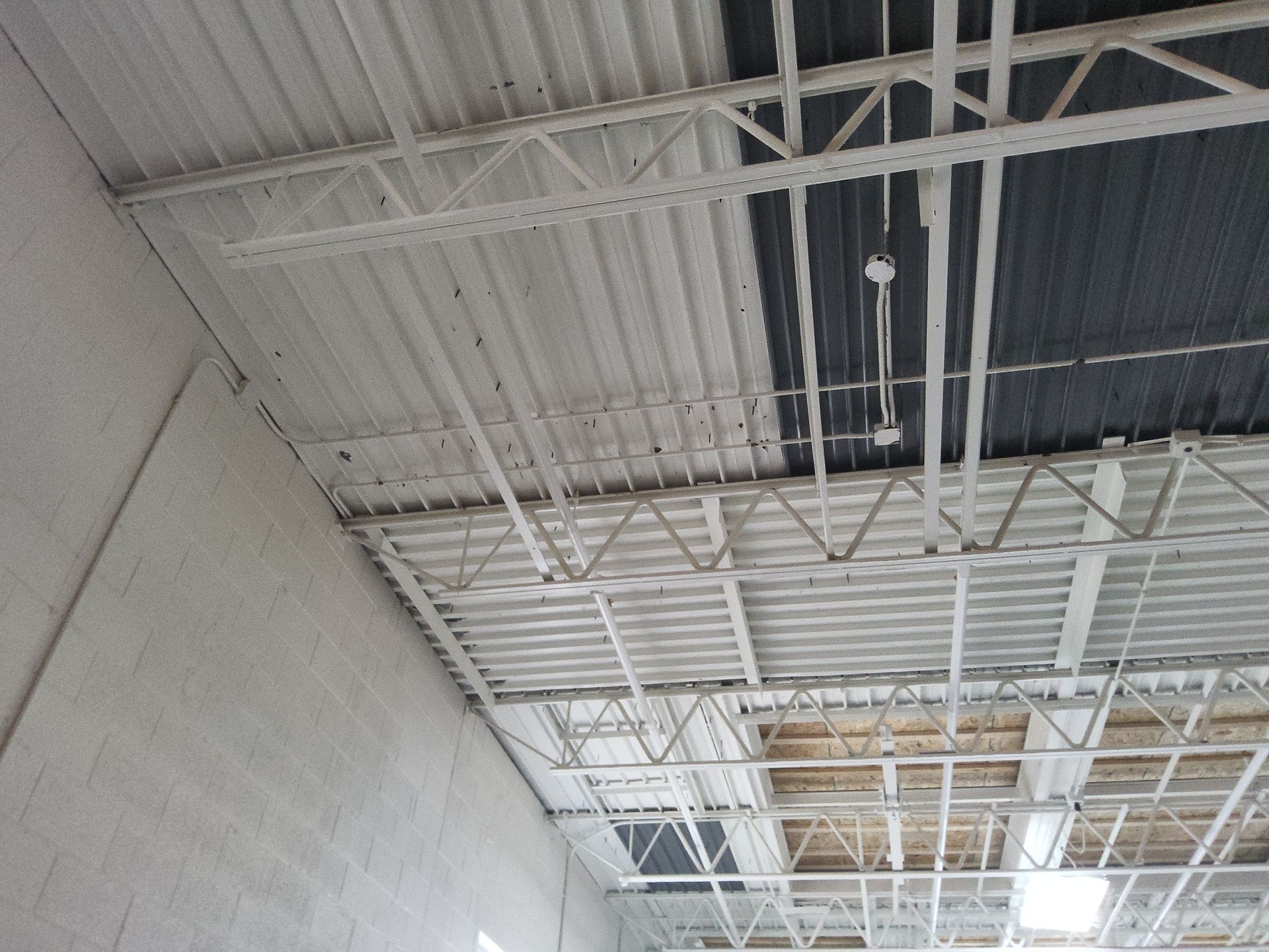 Warehouse ceiling and structure at Glenroy