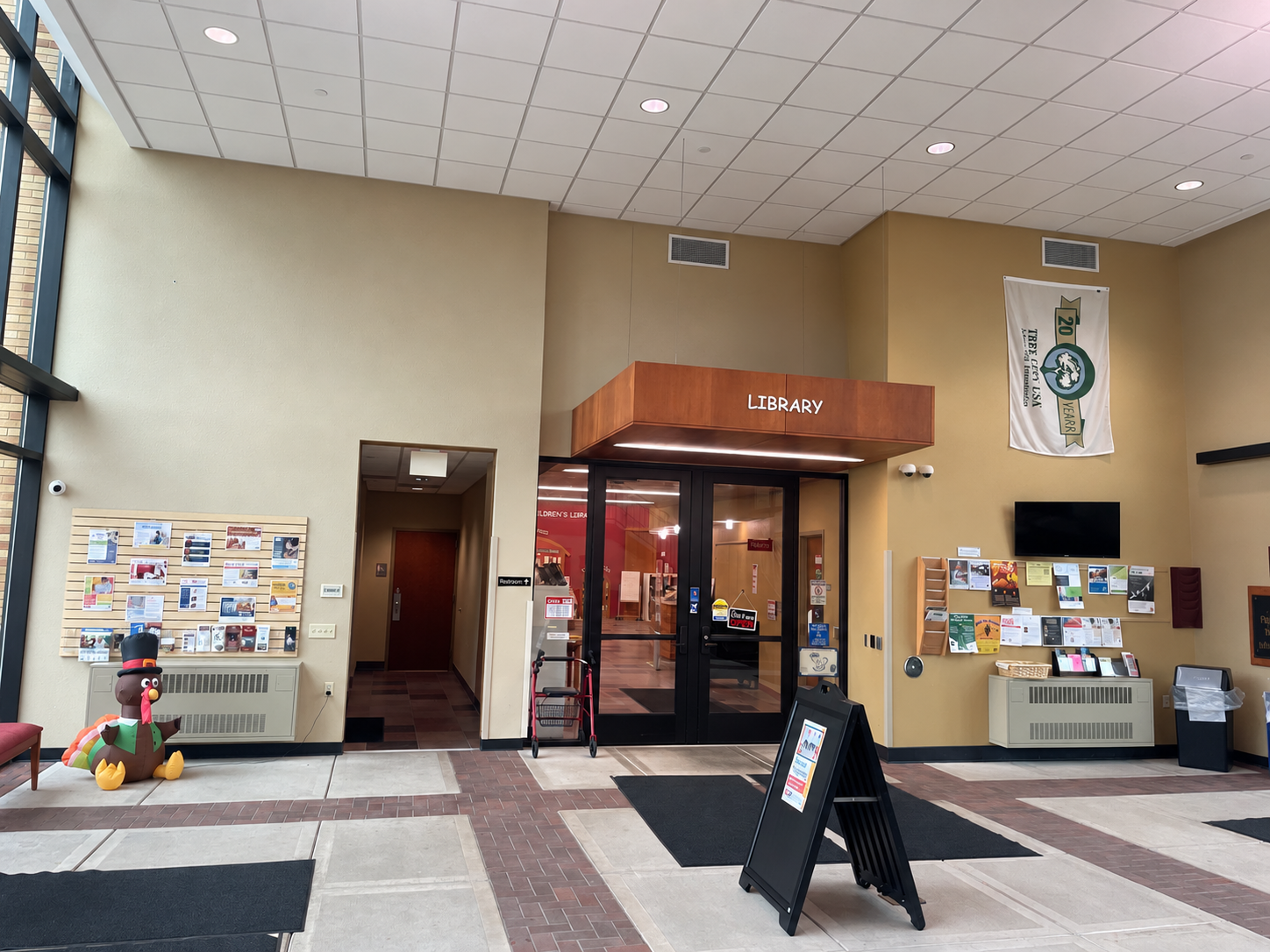 Library entrance