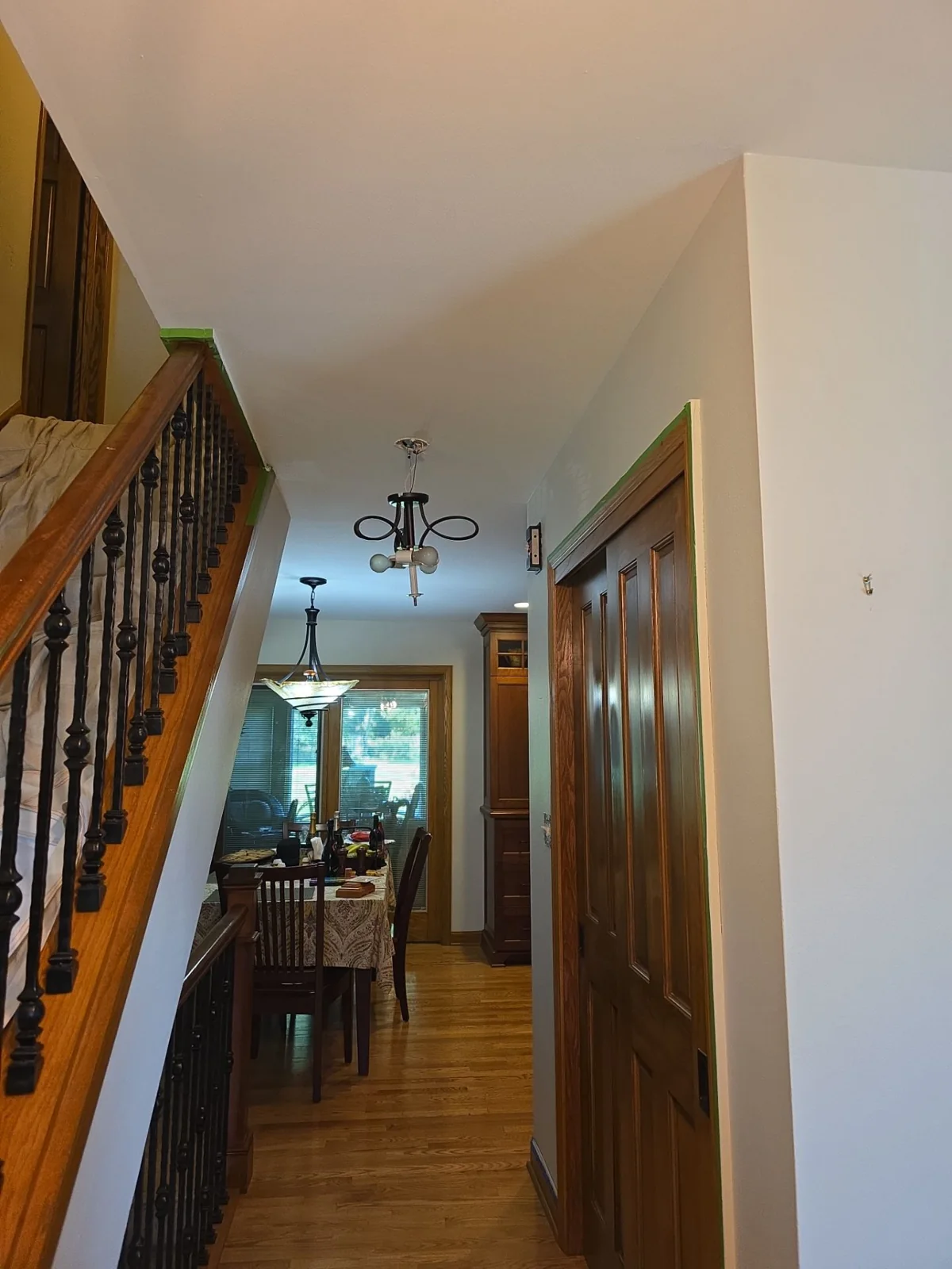 September 28 project view: the entry, staircase and adjacent interior walls.